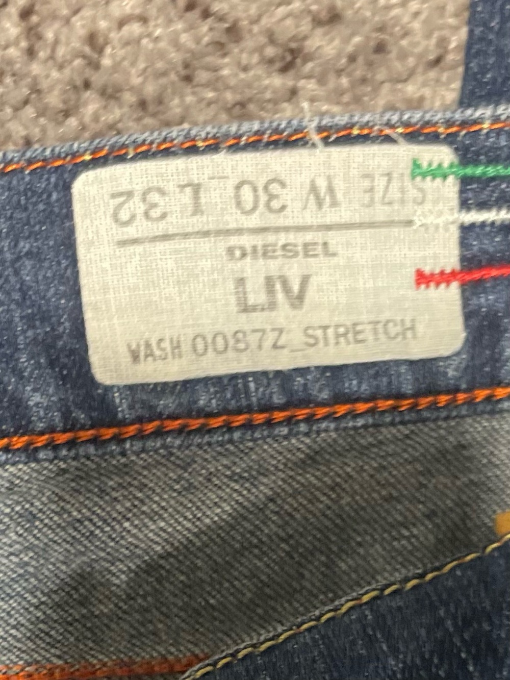 Vintage Diesel LIV Jeans Made in Italy Y2K Low Rise Slim Straight Women's 30x32 - Picture 7 of 9